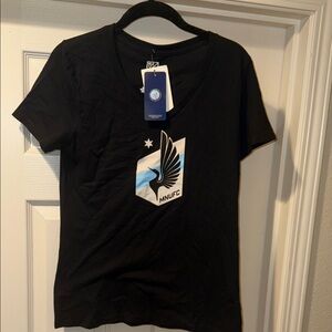 Black MLS V-Neck T-Shirt
